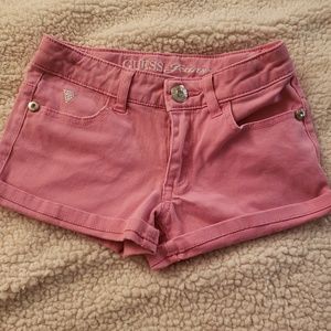Girls Pink Guess Jean Shorts. Sz 8